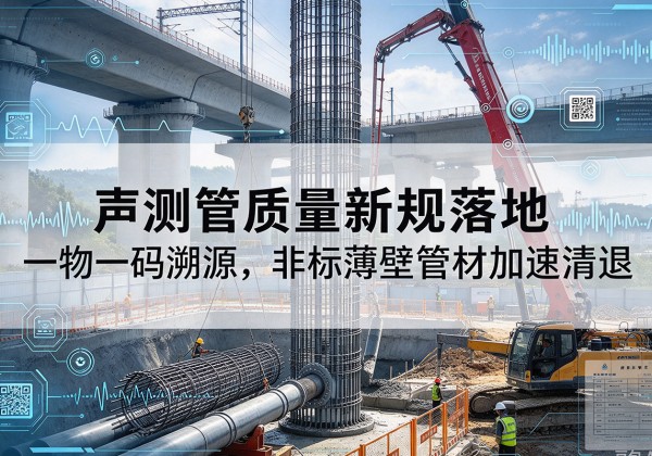 西秀声测管质量新规落地，一物一码溯源，非标薄壁管材加速清退
